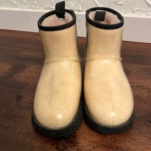 Pair of Ugg Womens Classic Clear Waterproof Cold Weather Winter Boots